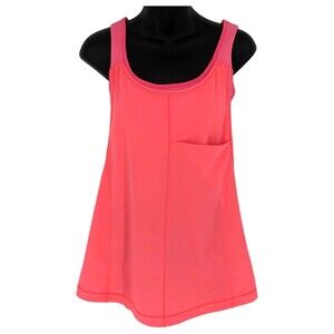 LULULEMON Run: For‎ Your Money Tank Neon Pow Pink Light Womens Size 6